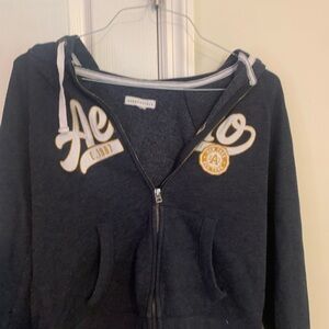 Aeropostale Navy Zip-Up Hoodie